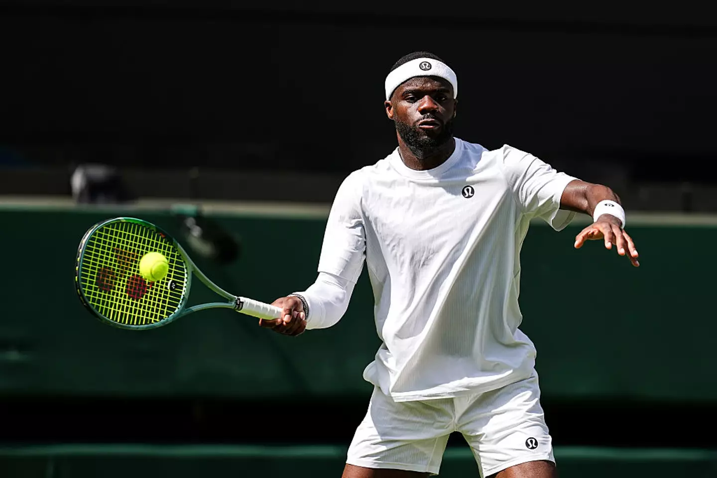 Frances Tiafoe in action at Wimbledon (Credit:Getty)