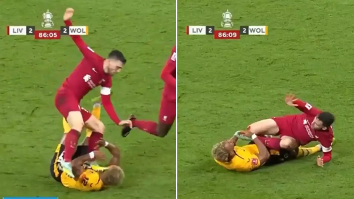 Fans are convinced Andy Robertson deserved a red card for dangerous tackle on Adama Traore