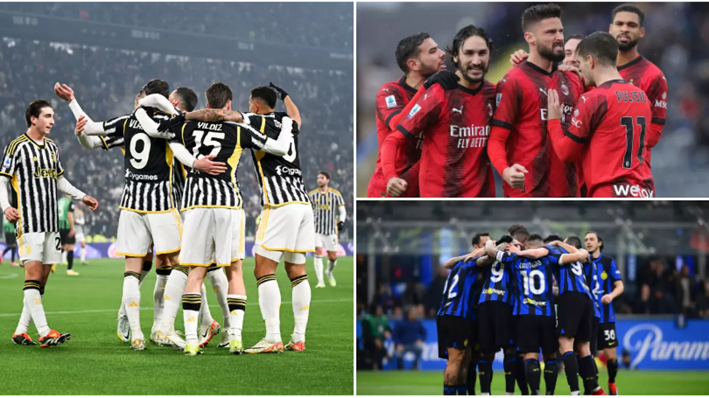 Juventus, AC Milan and Inter Milan pushing to reduce the number of teams in Serie A