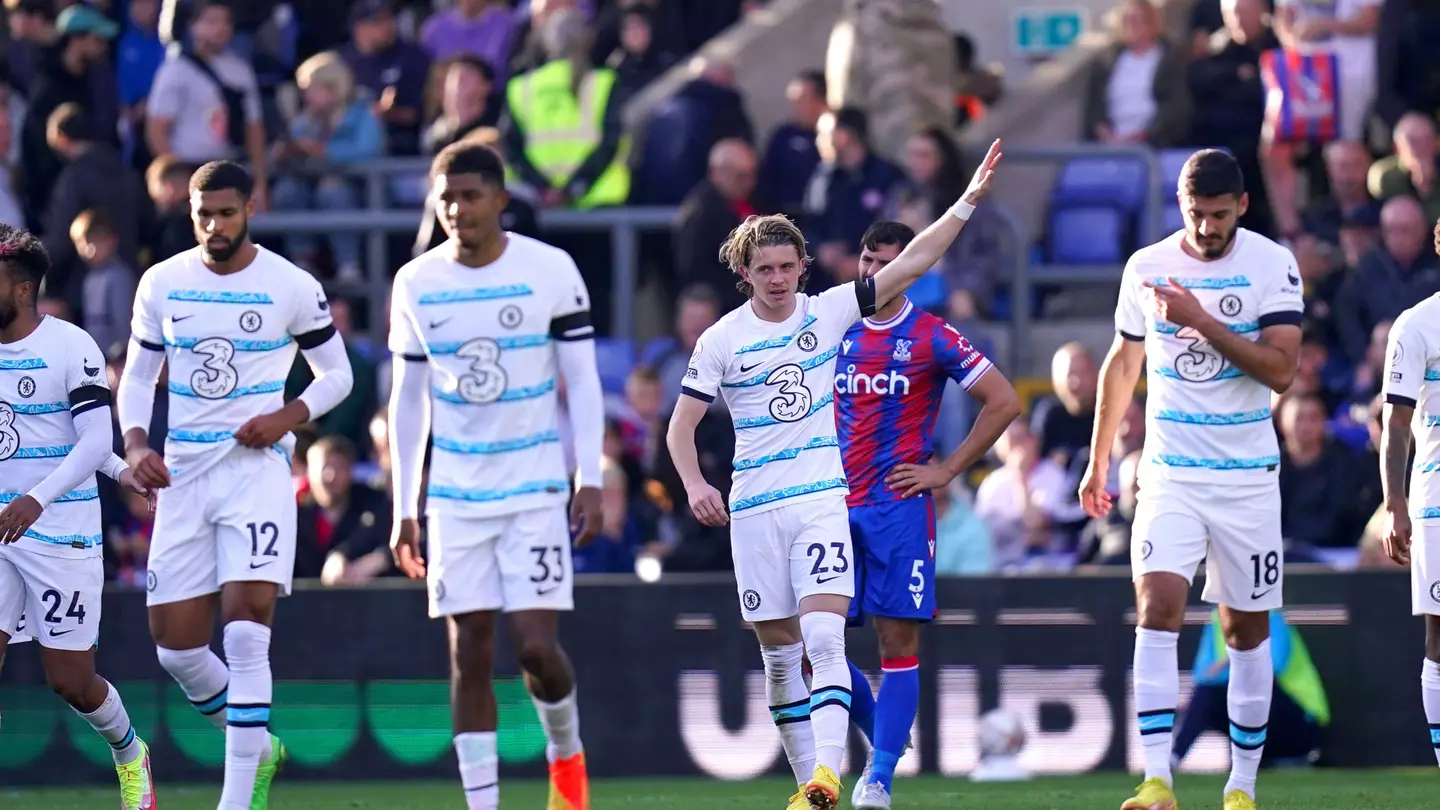 Conor Gallagher celebrating his goal against Crystal Palace. (Alamy)