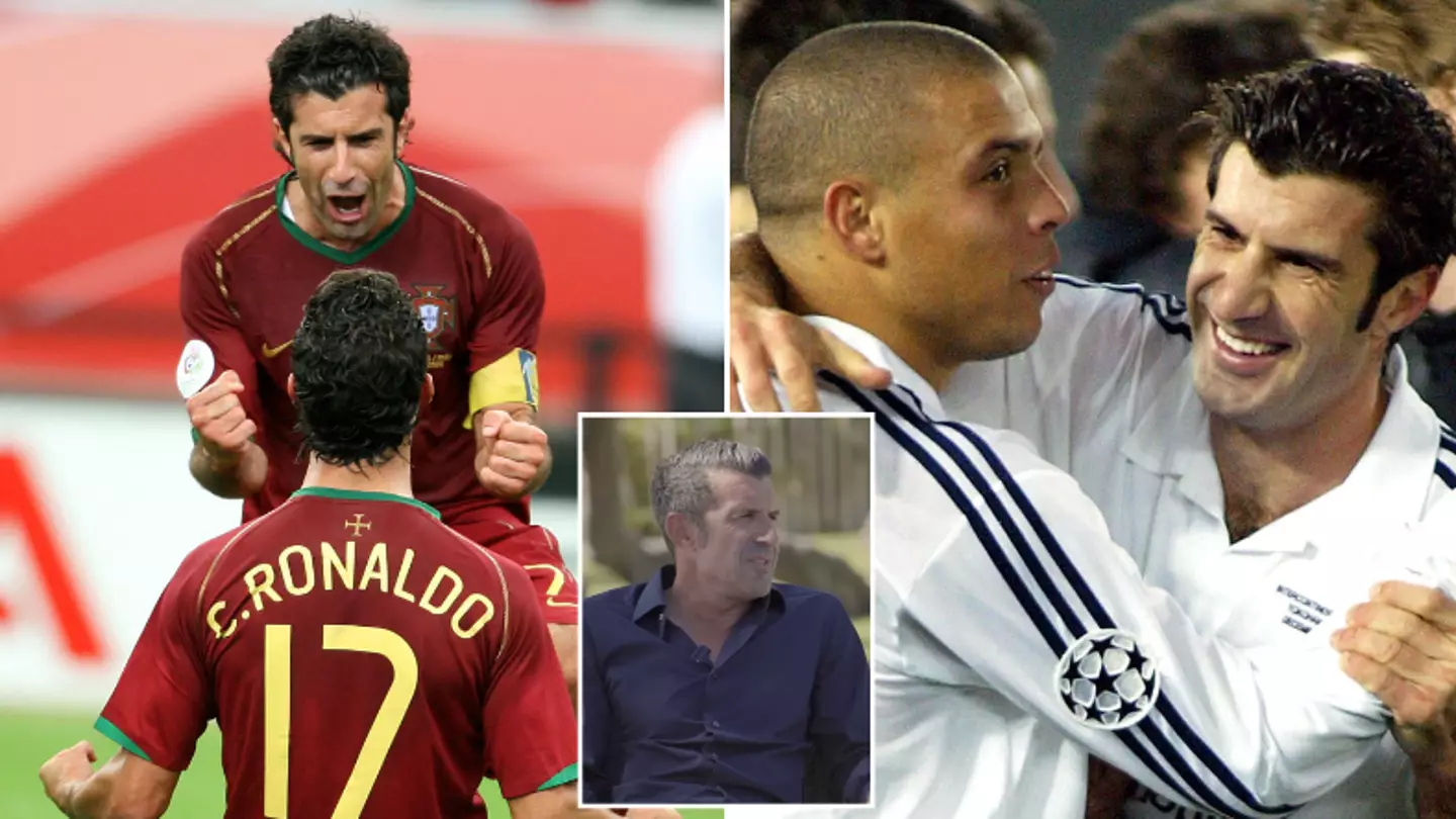 Luis Figo didn't hesitate when asked to pick between Cristiano Ronaldo and Ronaldo Nazario after playing with both