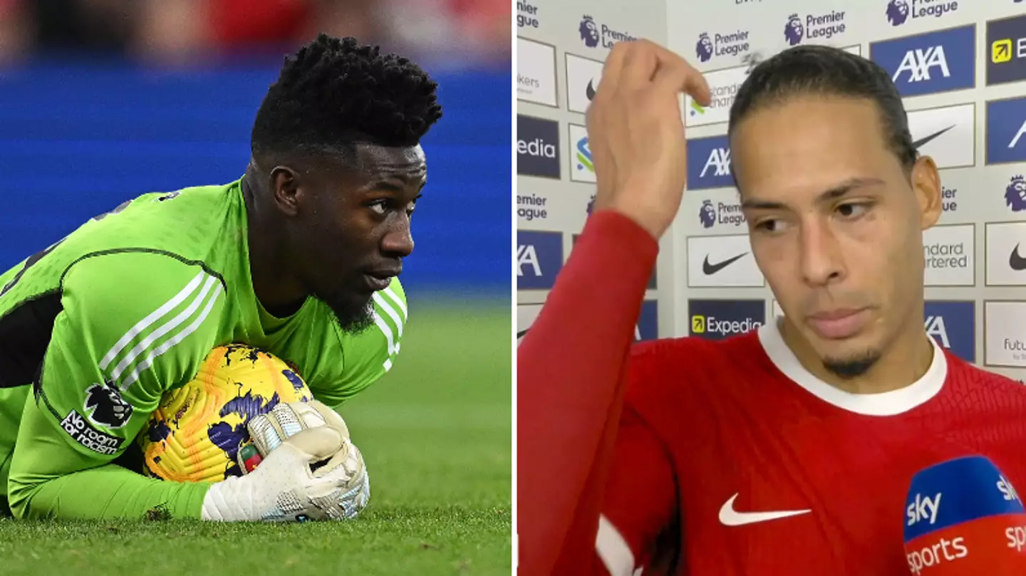 Virgil van Dijk aimed dig at Andre Onana in Anfield tunnel after Liverpool's draw with Man Utd