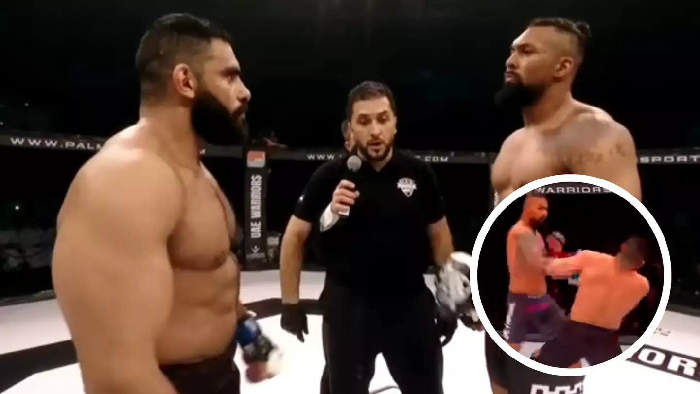 MMA fighter called 'The Egyptian Hulk' was knocked out in eight seconds with one punch breaking four bones in his face