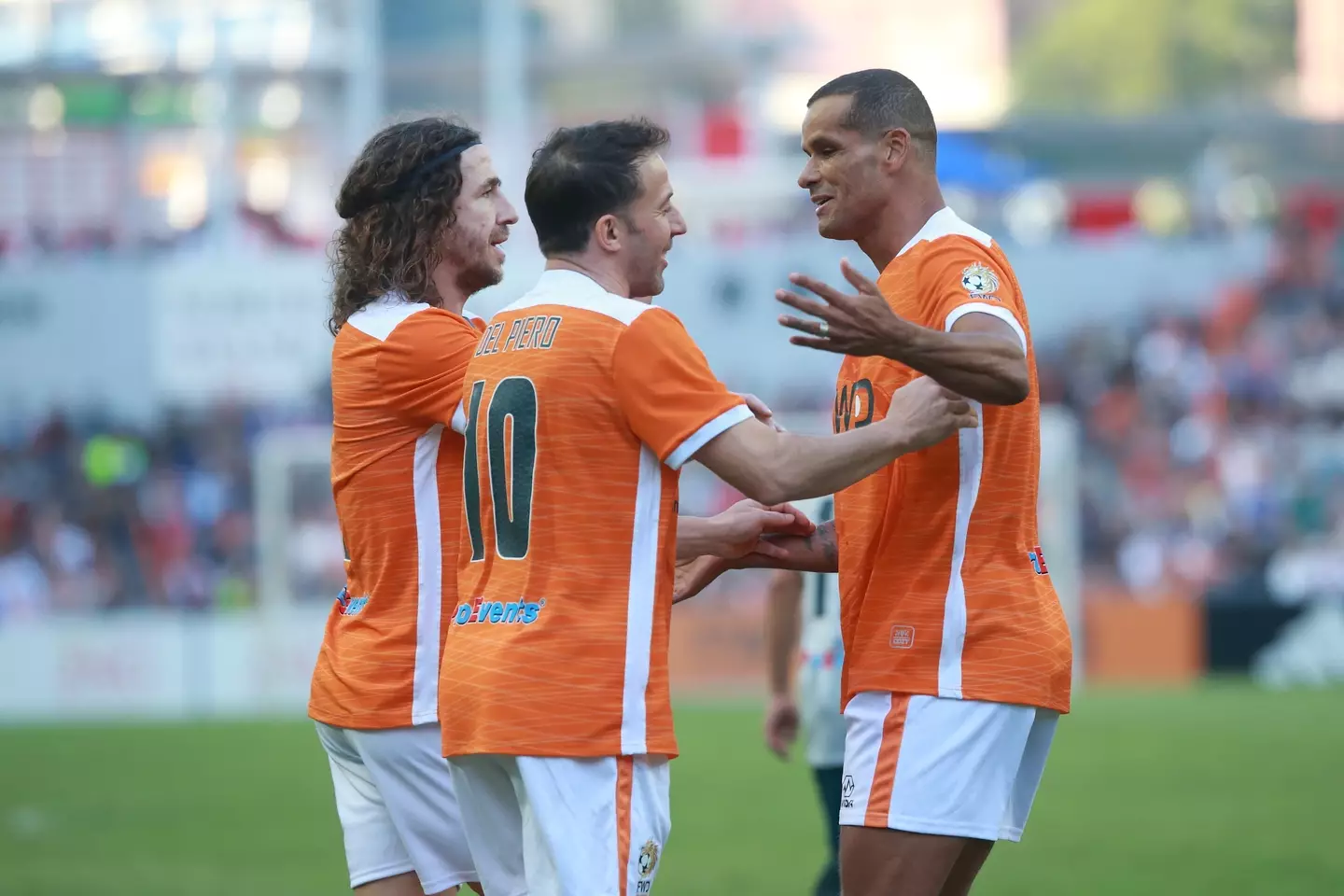 Carles Puyol and Rivaldo are set to take part in the Over 35s World Cup this summer. Image credit: Getty 