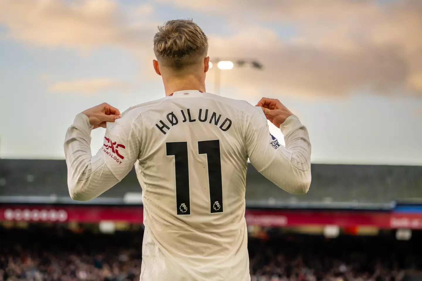 Hojlund has become the first ever Dane to be named the Premier League’s Player of the Month (Getty)