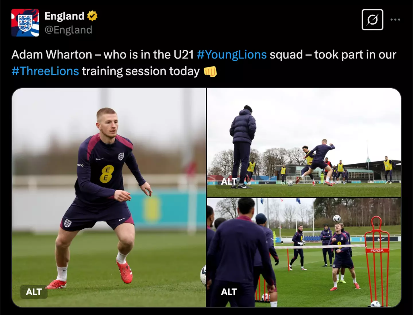 Image: Twitter/@England