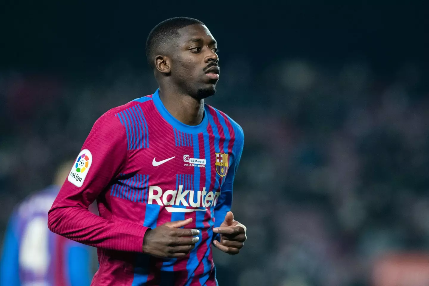 Dembele is out of contract at the end of the season (Image: Alamy)