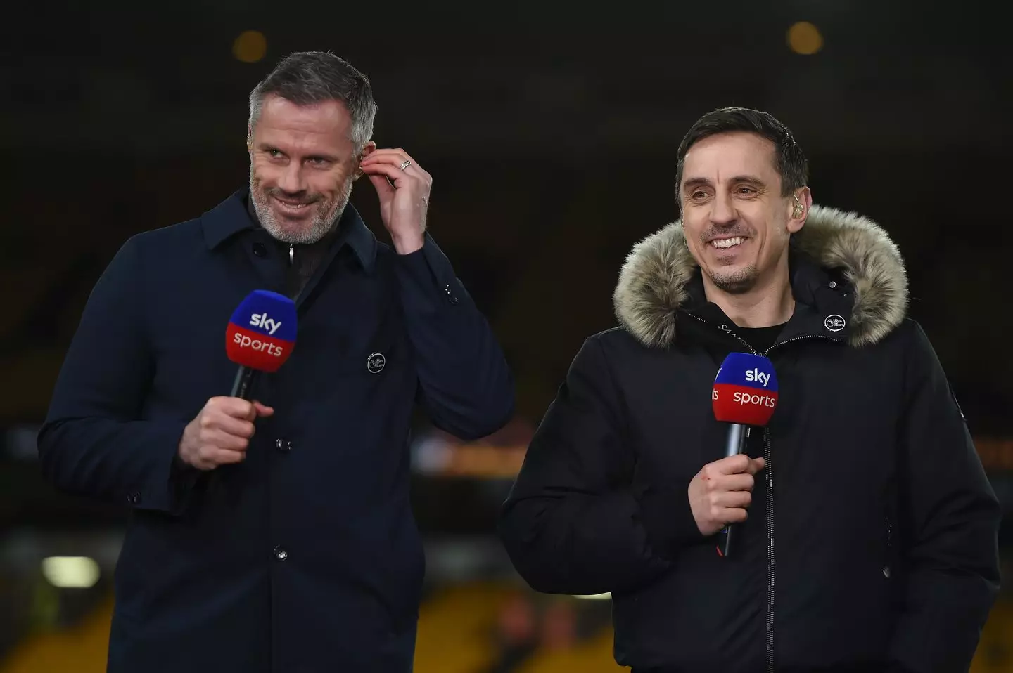 Gary Neville teased a charity boxing fight against Jamie Carragher to air on Sky Sports. Image: Getty