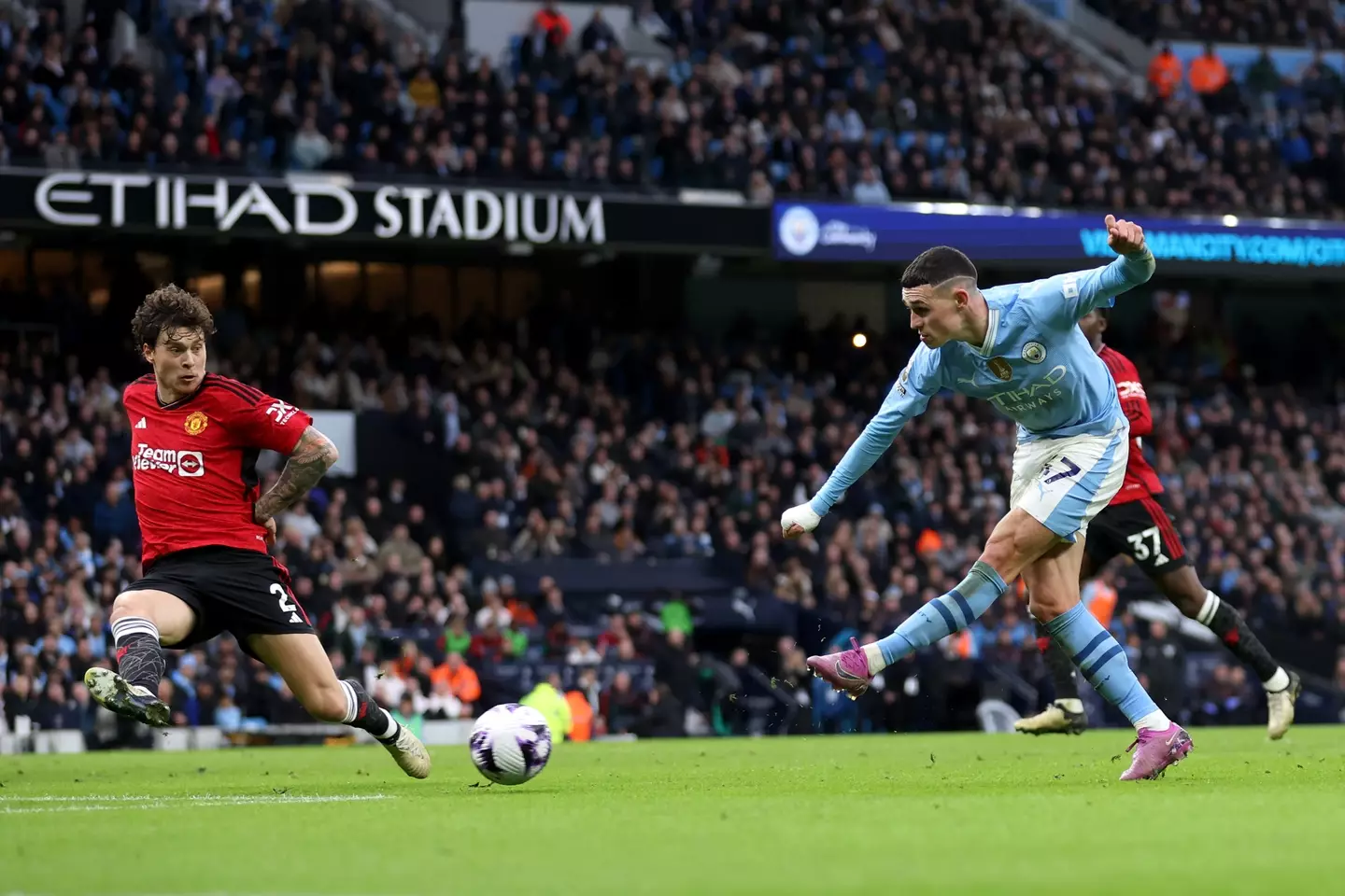 Foden scored a brace in Man City's 3-1 win over Man Utd