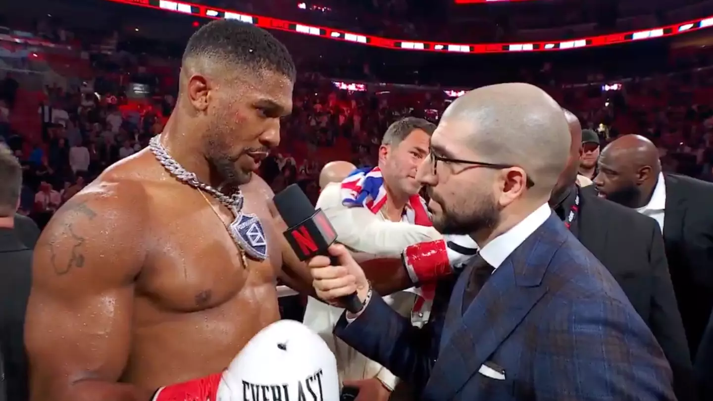 Anthony Joshua Issues Mic Drop Call Out to Tyson Fury After Jake Paul Win