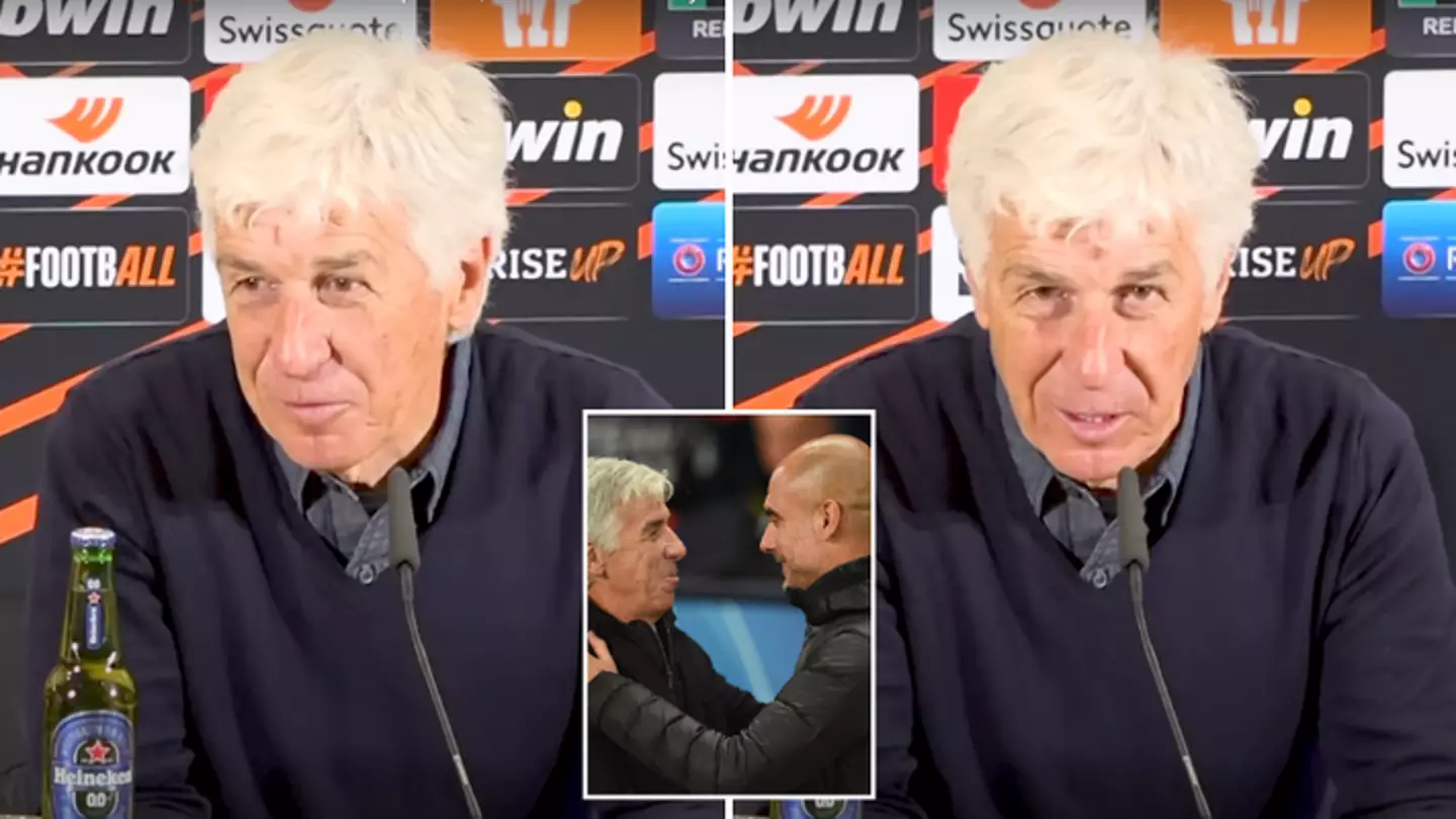 Fans think Atalanta boss Gian Piero Gasperini aimed dig at Man City after Europa League final triumph