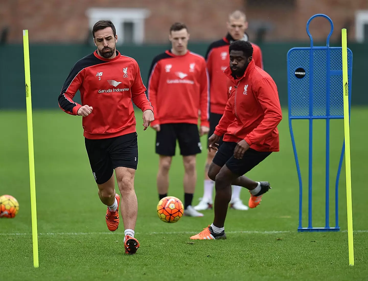 Enrique training with Liverpool in 2015