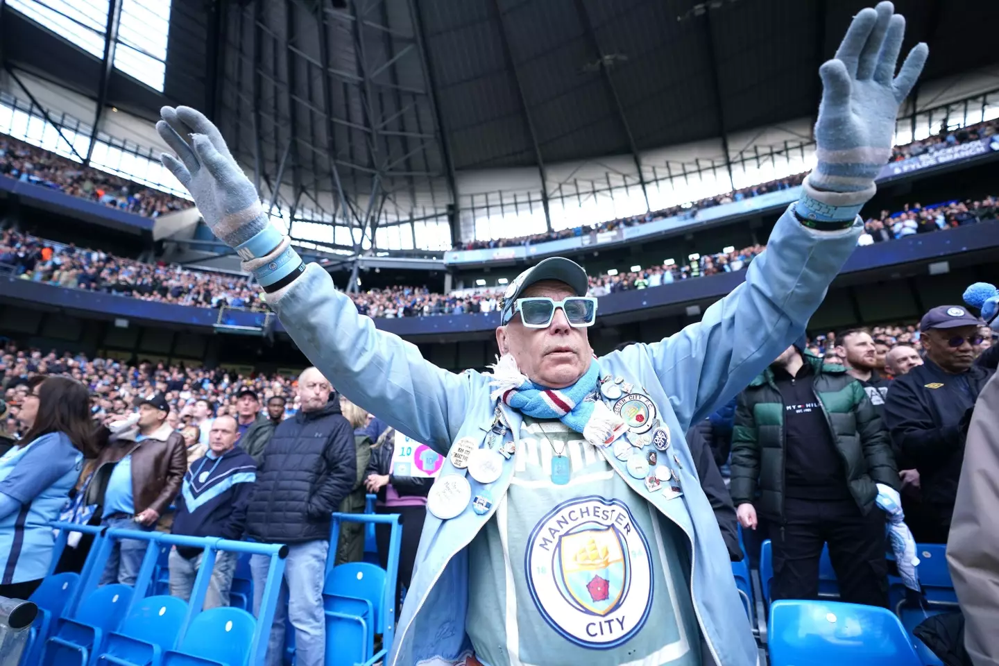 Plenty of seats at the Etihad. Image: Alamy