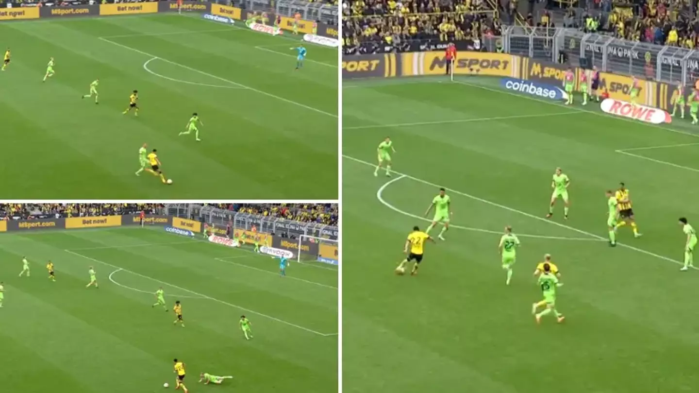 Jude Bellingham gets HUGE slice of luck with goal for Borussia Dortmund vs Wolfsburg