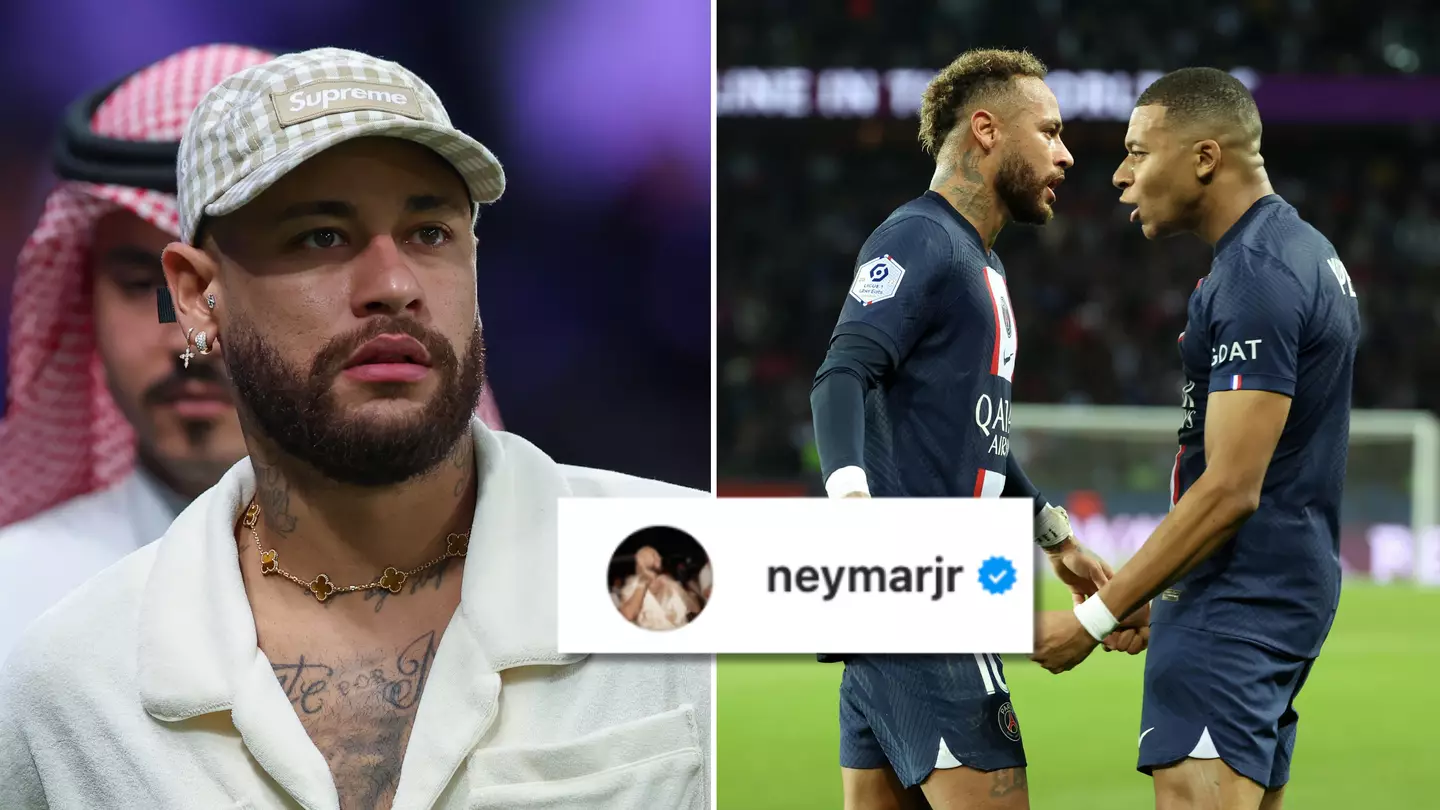 Neymar throws final dig at Kylian Mbappe and 'likes' post about his PSG departure