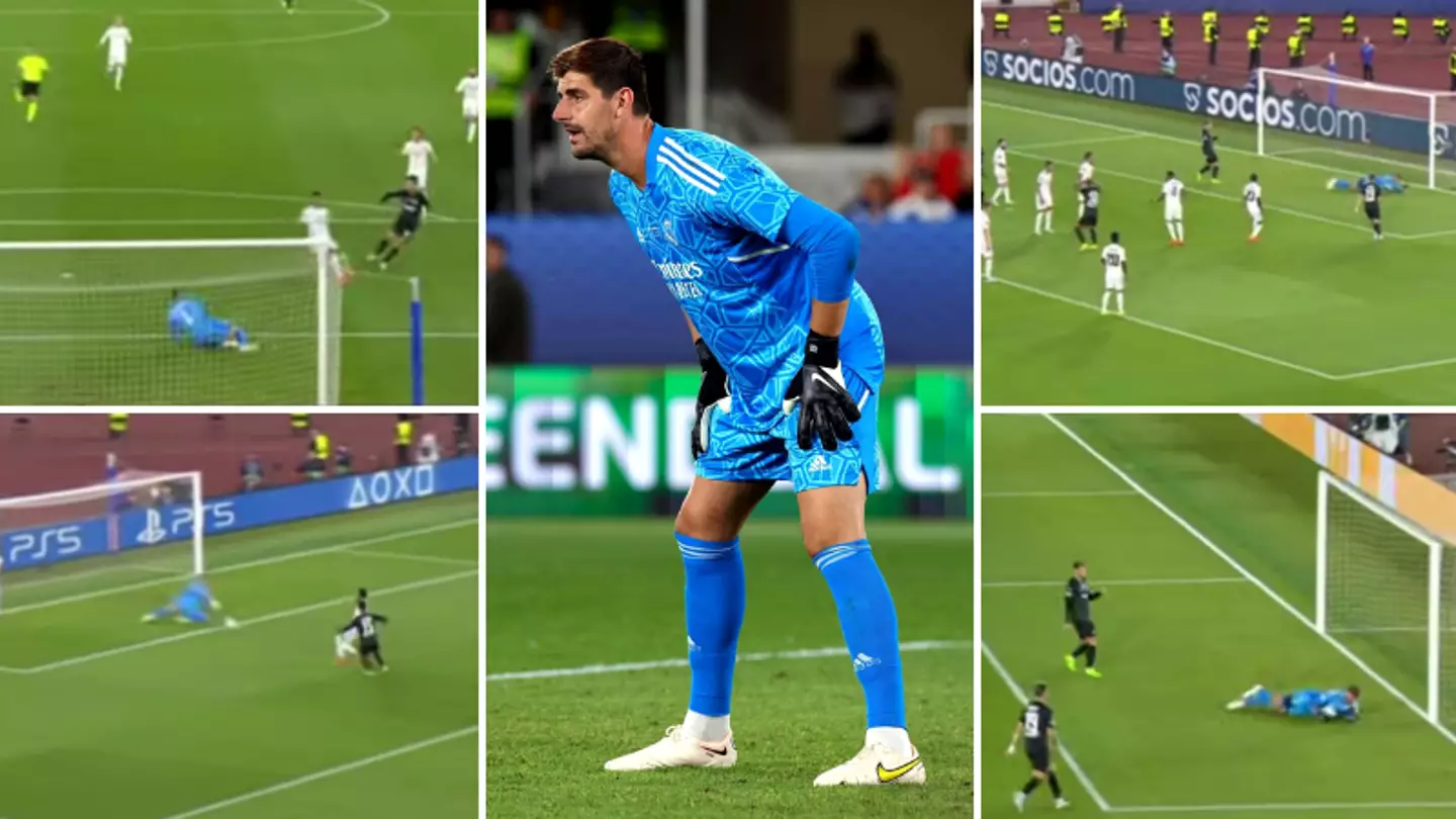 Compilation of Thibaut Courtois' performance in Super Cup shows he's an elite goalkeeper