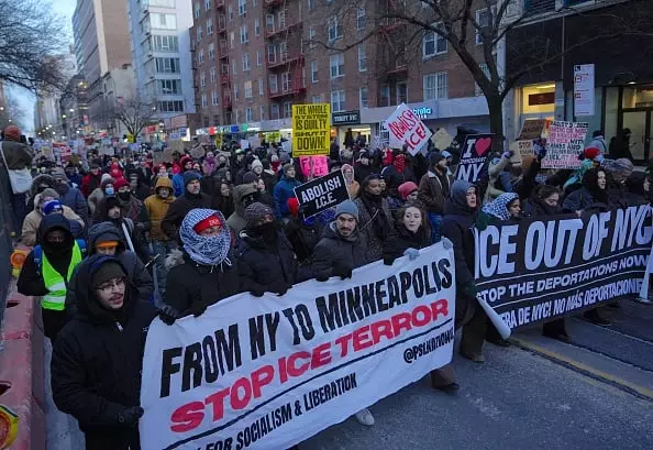 Protests have continued in Minnesota following the killing of Alex Pretti (Image: Getty)