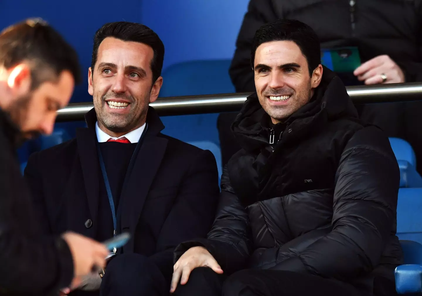 Edu and Arteta share a good relationship.