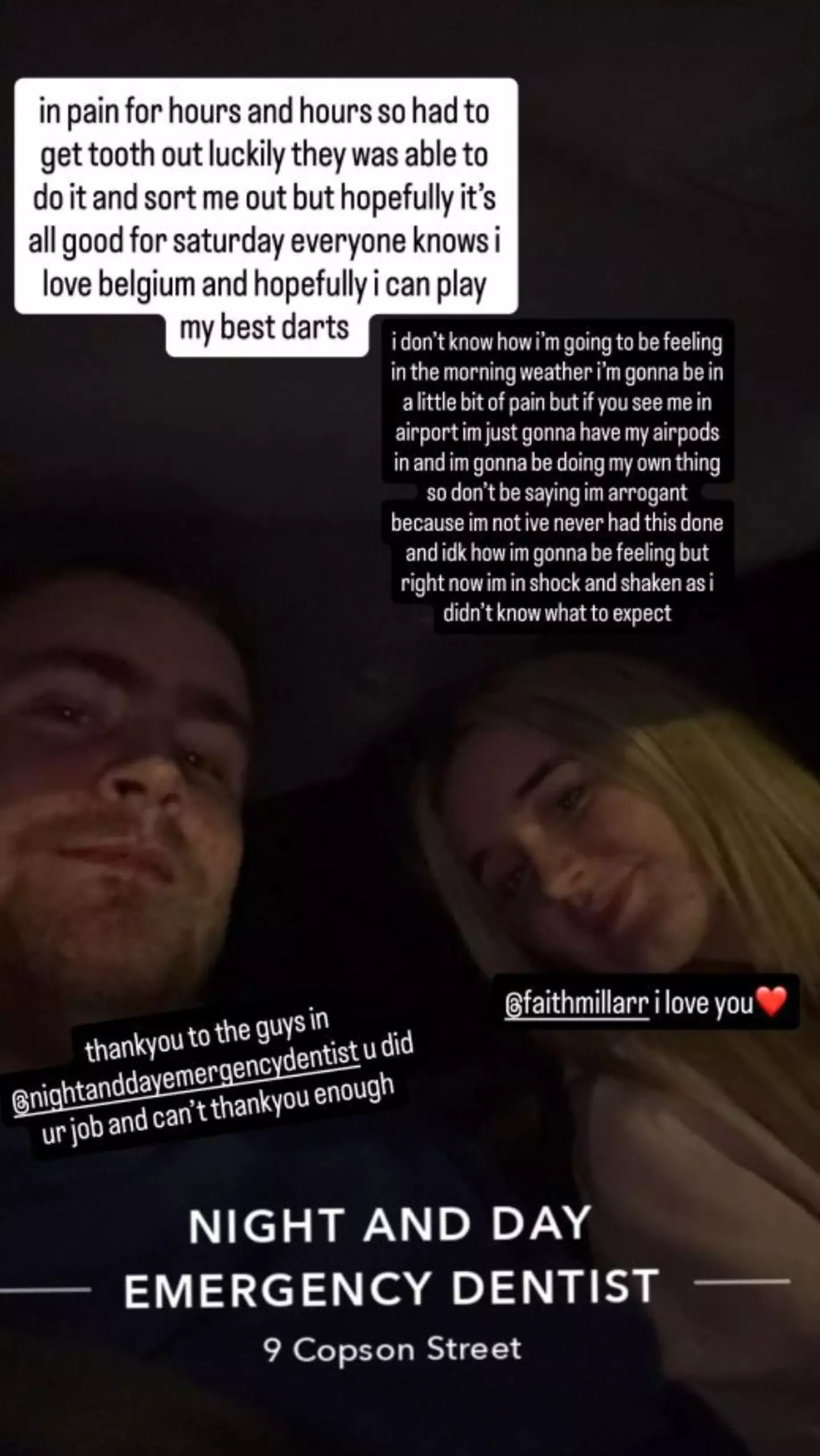 Luke Littler posted on social media (Credit:Luke Littler)