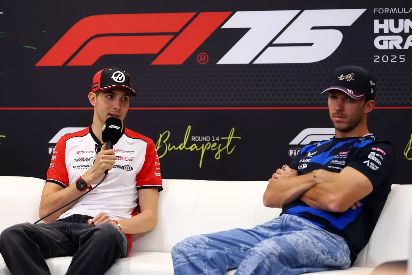 Esteban Ocon and Pierre Gasly. (Image: Getty)