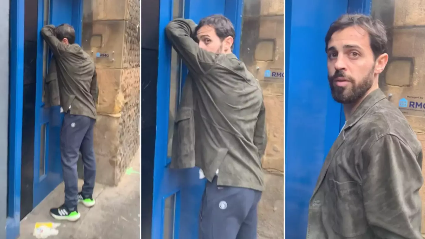 Footage of Bernardo Silva being filmed by fan in street goes viral