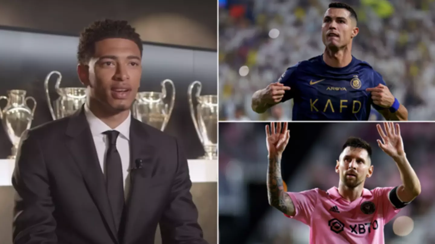 Jude Bellingham divides Real Madrid fans with response to Cristiano Ronaldo v Lionel Messi debate
