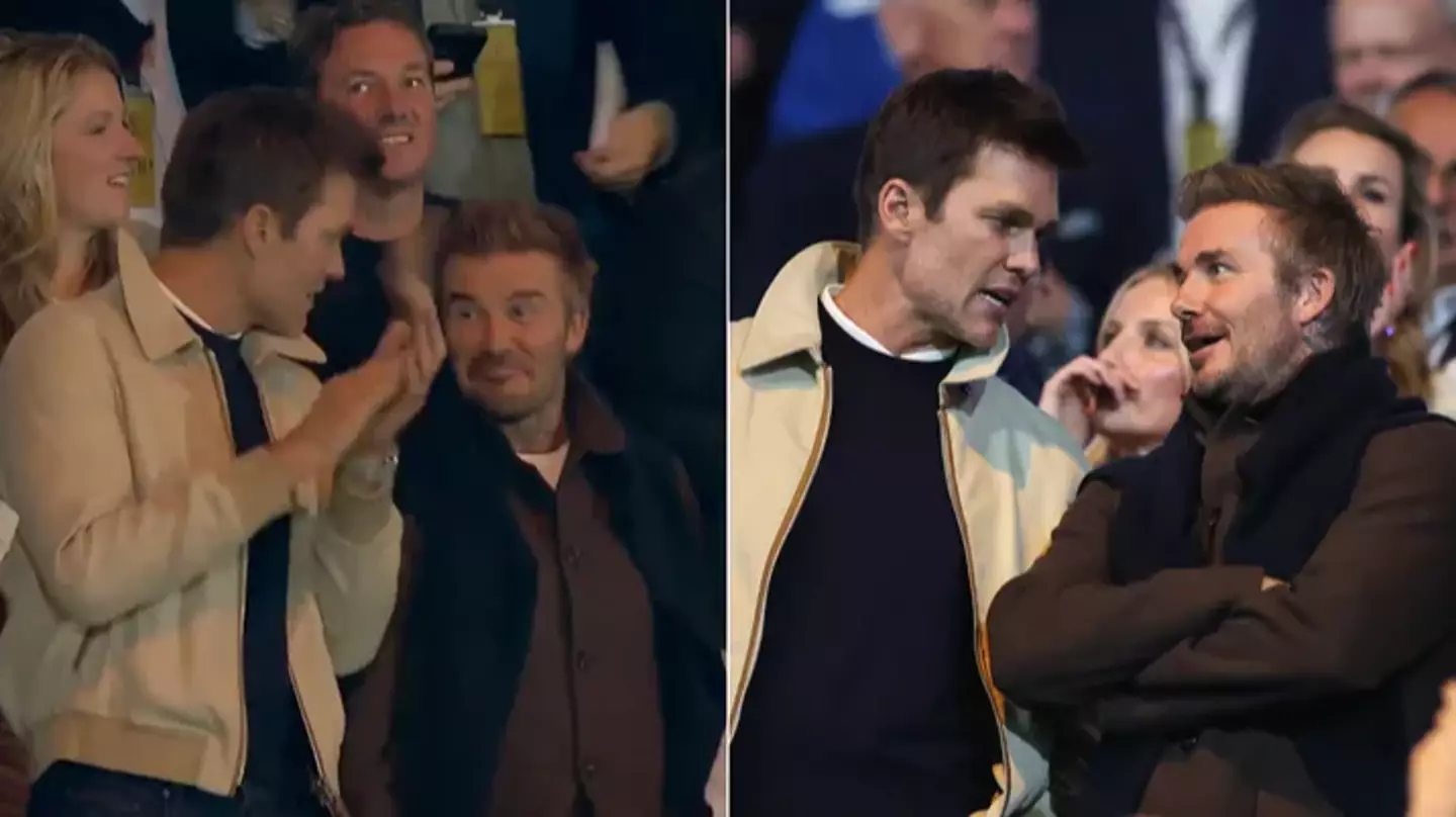 NFL star Tom Brady reveals what David Beckham told him that he 'can't repeat' during League One clash with Wrexham