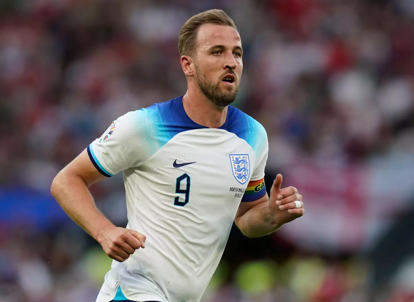 Harry Kane in action for England. Image: Alamy 