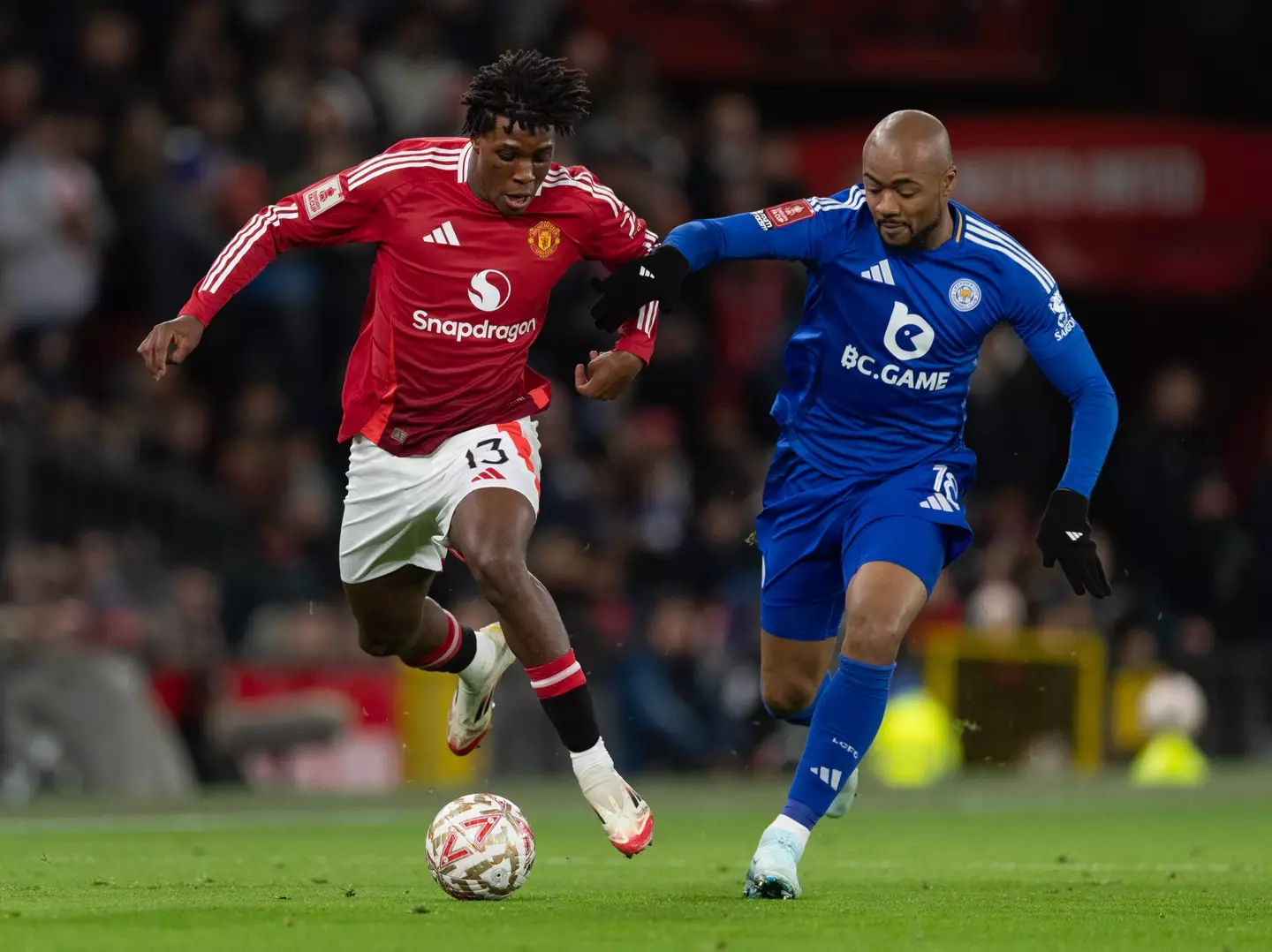 Dorgu won more duels than any other player on the pitch during the opening 45 minutes. Image credit: Getty