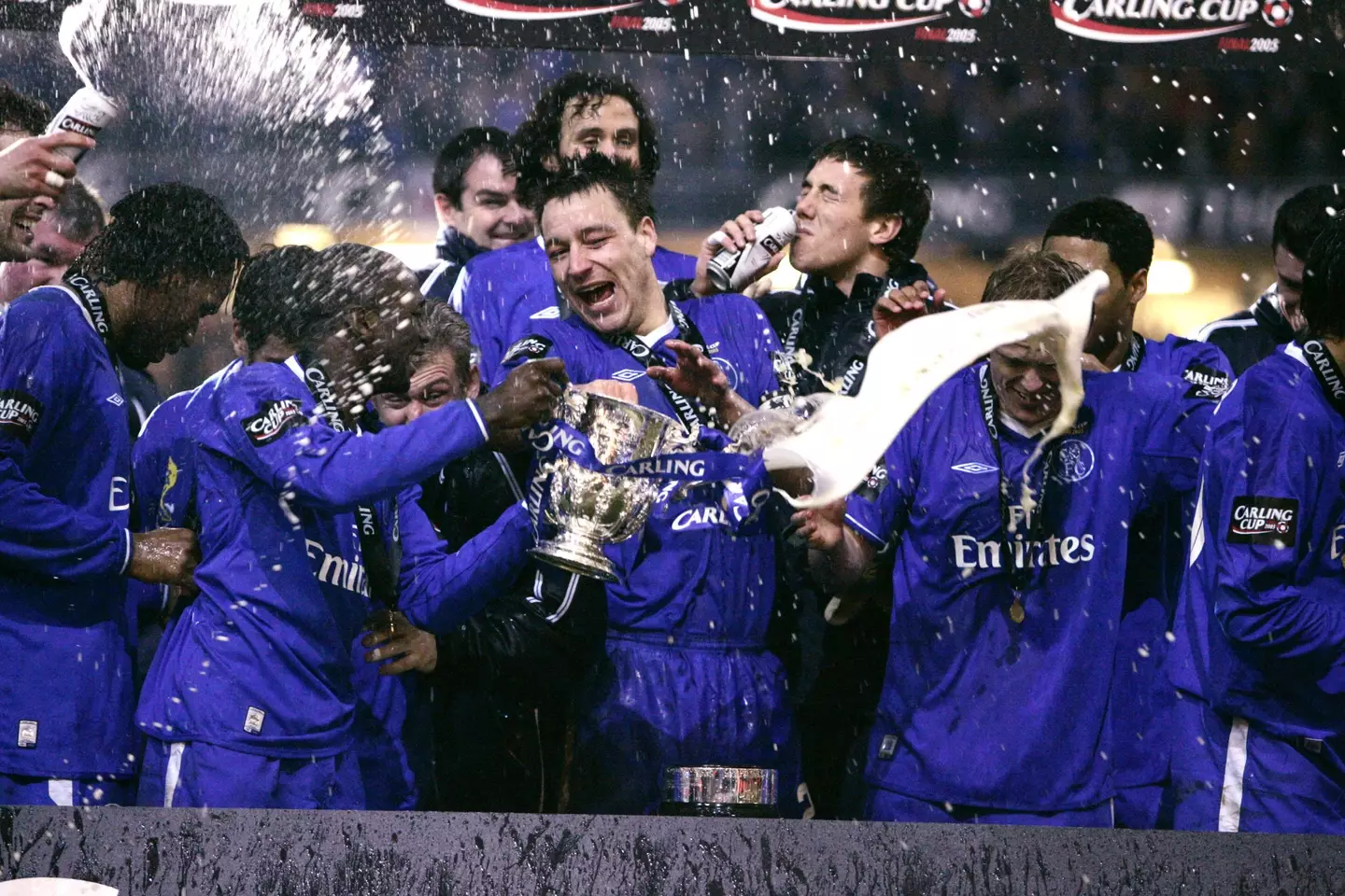 Chelsea won go on to win the final 3-2 to secure Mourinho his first silverware at the club (Image: PA)