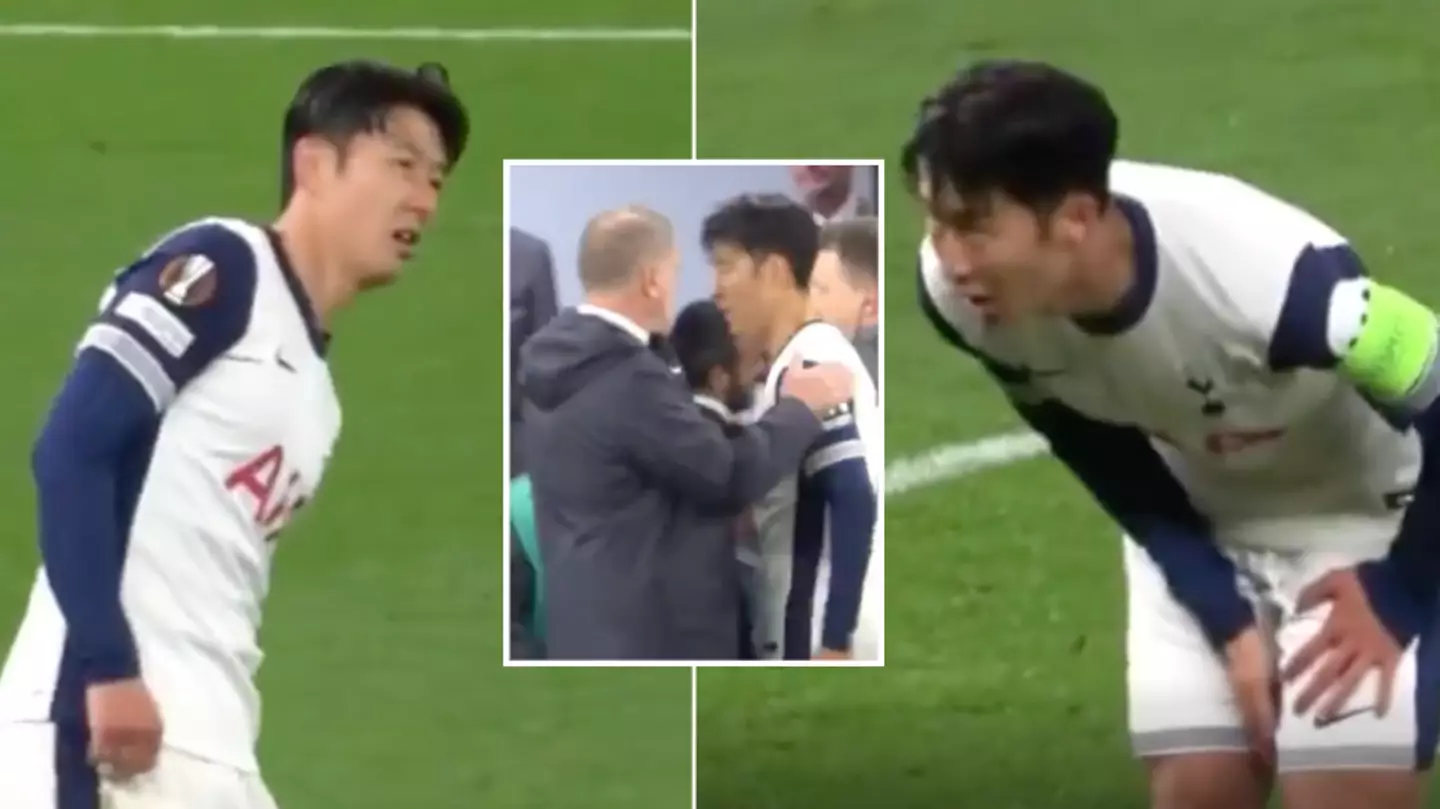 Worrying footage of Son Heung-min emerges during Spurs win vs Qarabag just a day after claiming there are too many matches