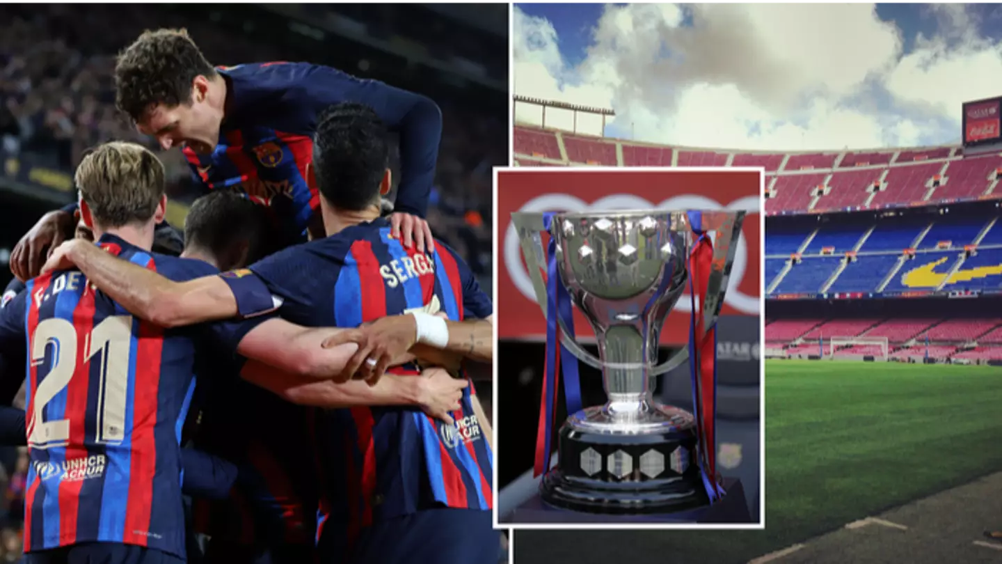 Barcelona could soon be celebrating two Spanish league titles in one season