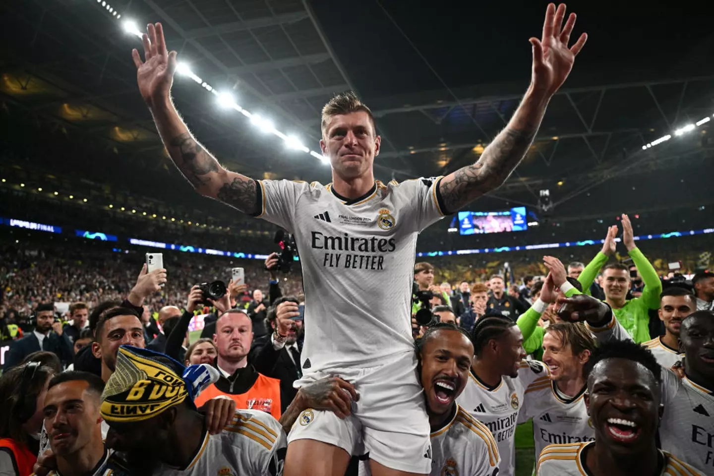 Toni Kroos won the Champions League in his final club football match in June. (Image: Getty)