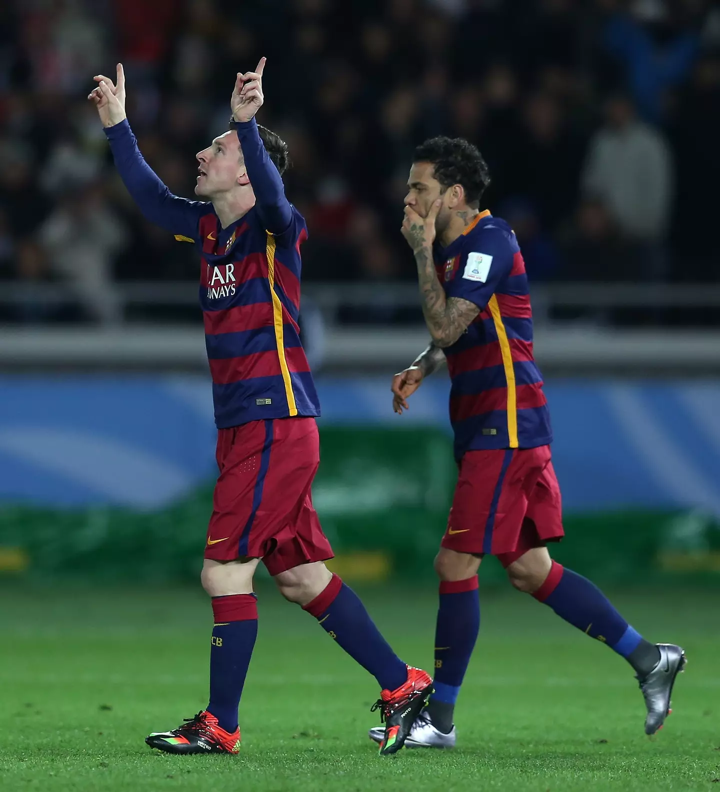 Messi scored in the 2015 Club World Cup final. Image: Getty