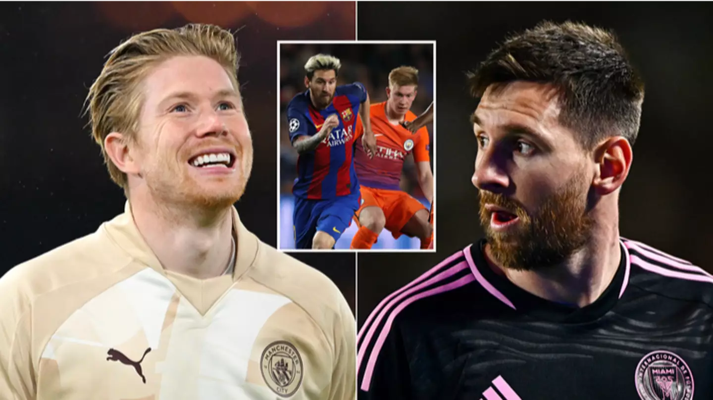 Man City star Kevin De Bruyne could break stunning Lionel Messi record against Man Utd