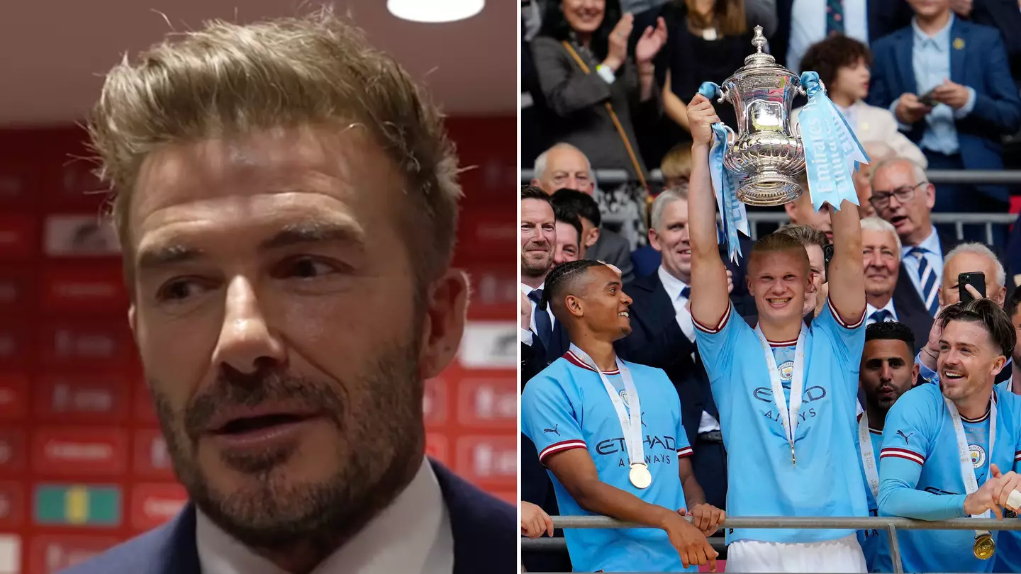 David Beckham called 'bitter' after explaining why Man Utd's treble team will always be better than Man City's