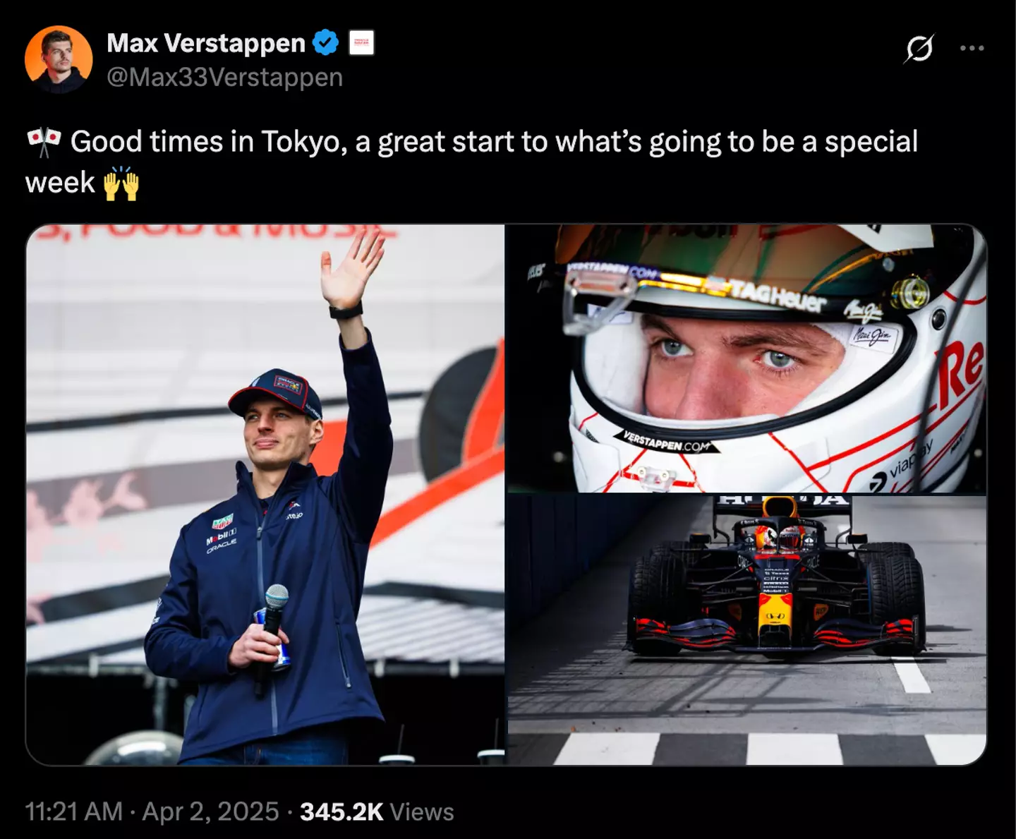 Image: Twitter/@Max33Verstappen