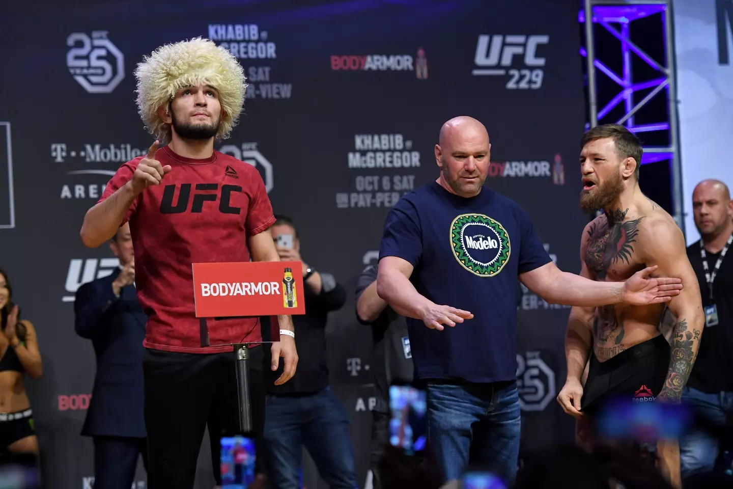 Khabib and McGregor got into it online. Image: Getty