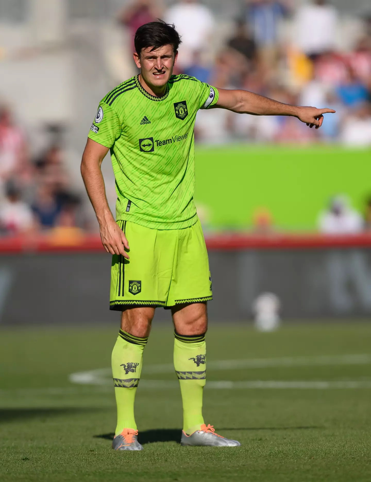 Maguire was brought on to play up front in the closing minutes of the game (Image: Alamy)