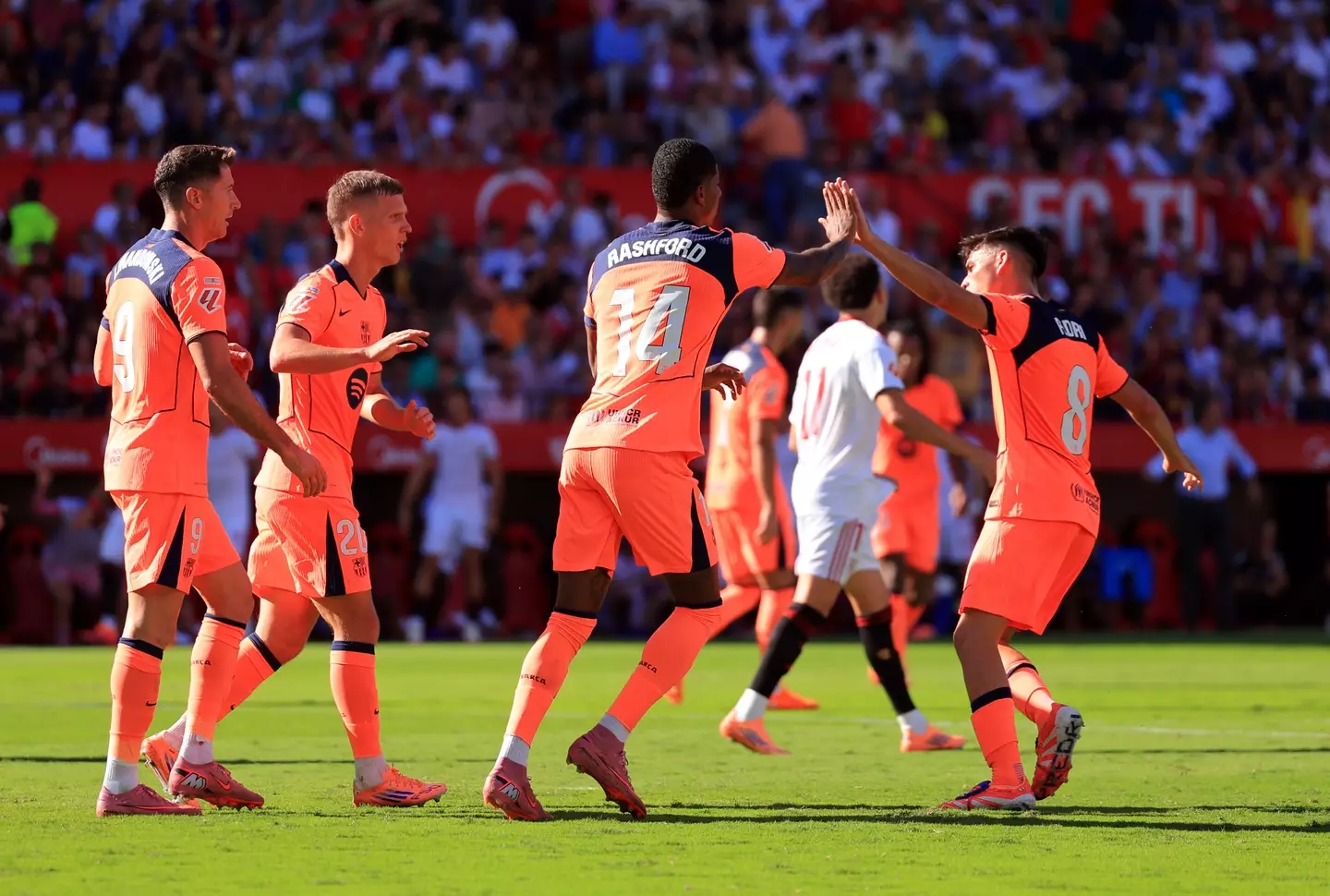Marcus Rashford continues to shine in a Barcelona shirt. Image credit: Getty