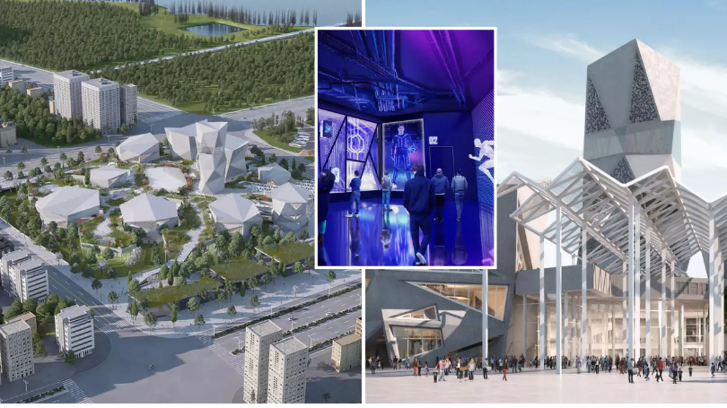 What happened to the Lionel Messi theme park in China that never opened?