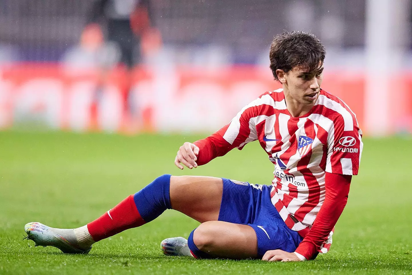 Felix during his last game as an Atletico Madrid player - a 1-0 defeat to Barcelona. (Image
