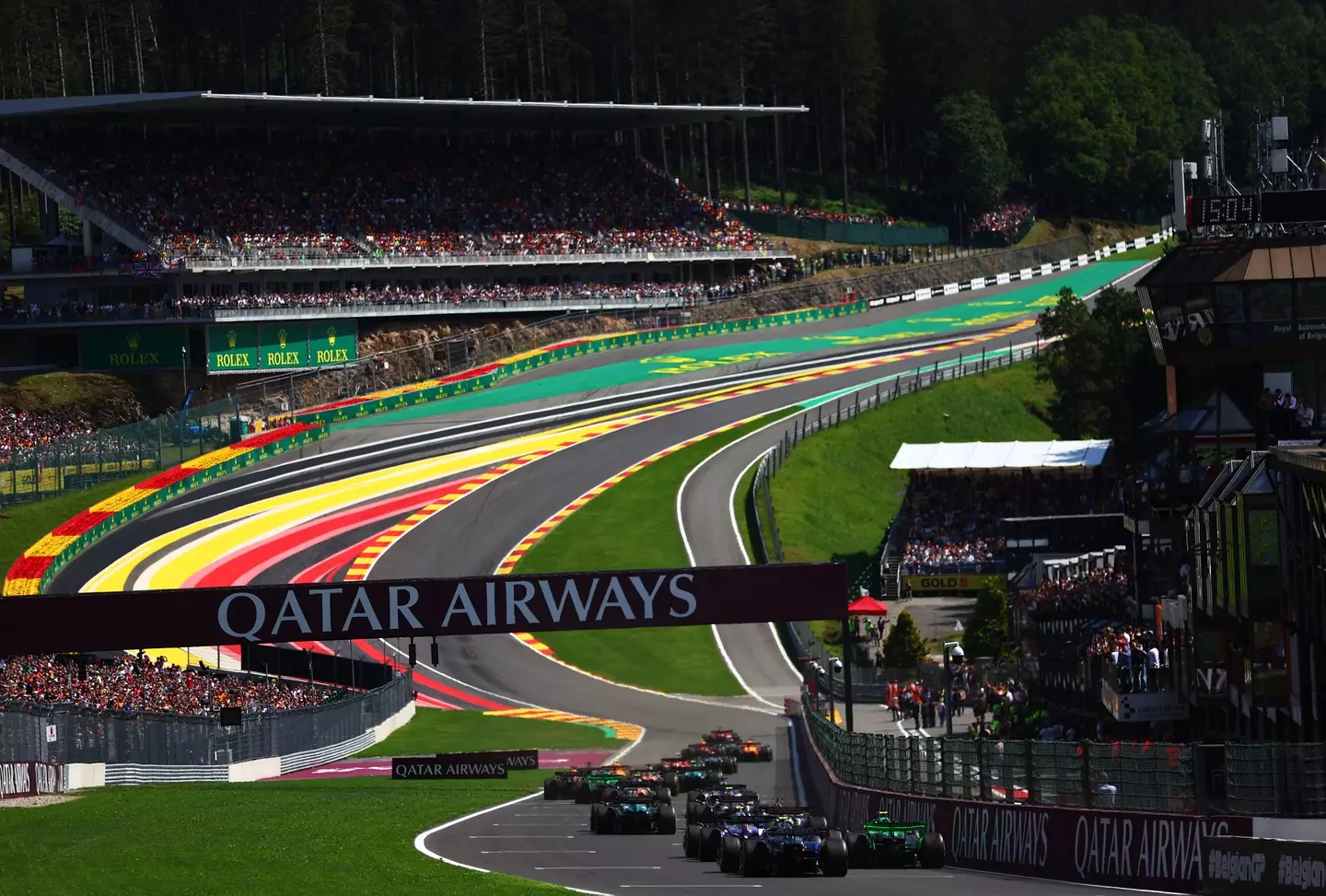 Eau Rouge at the Spa-Francorchamps circuit. Image: Getty