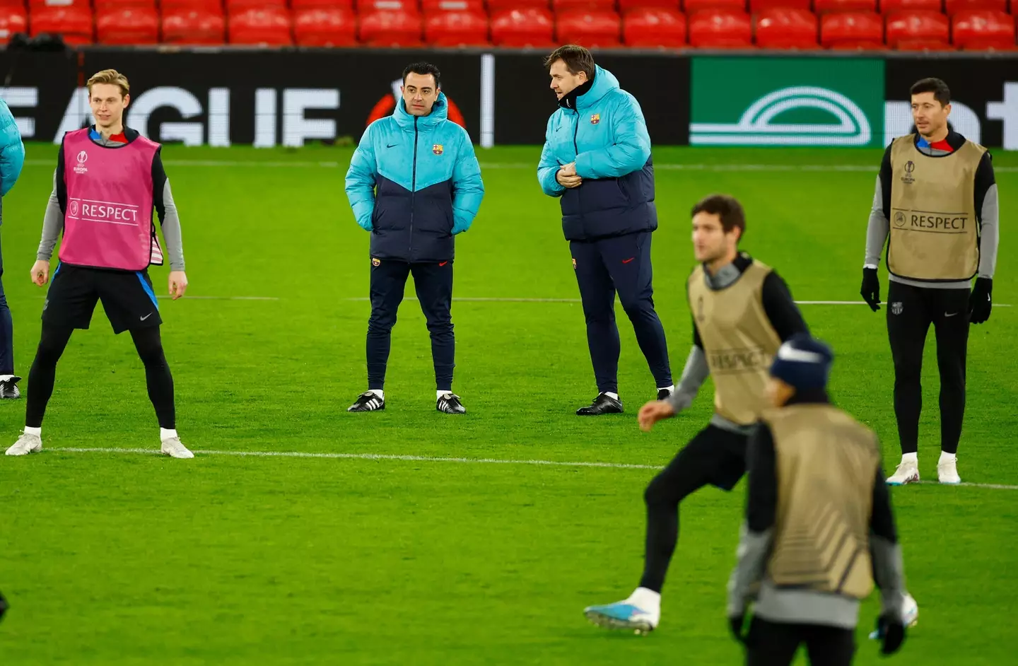 Barcelona training. Image: Alamy