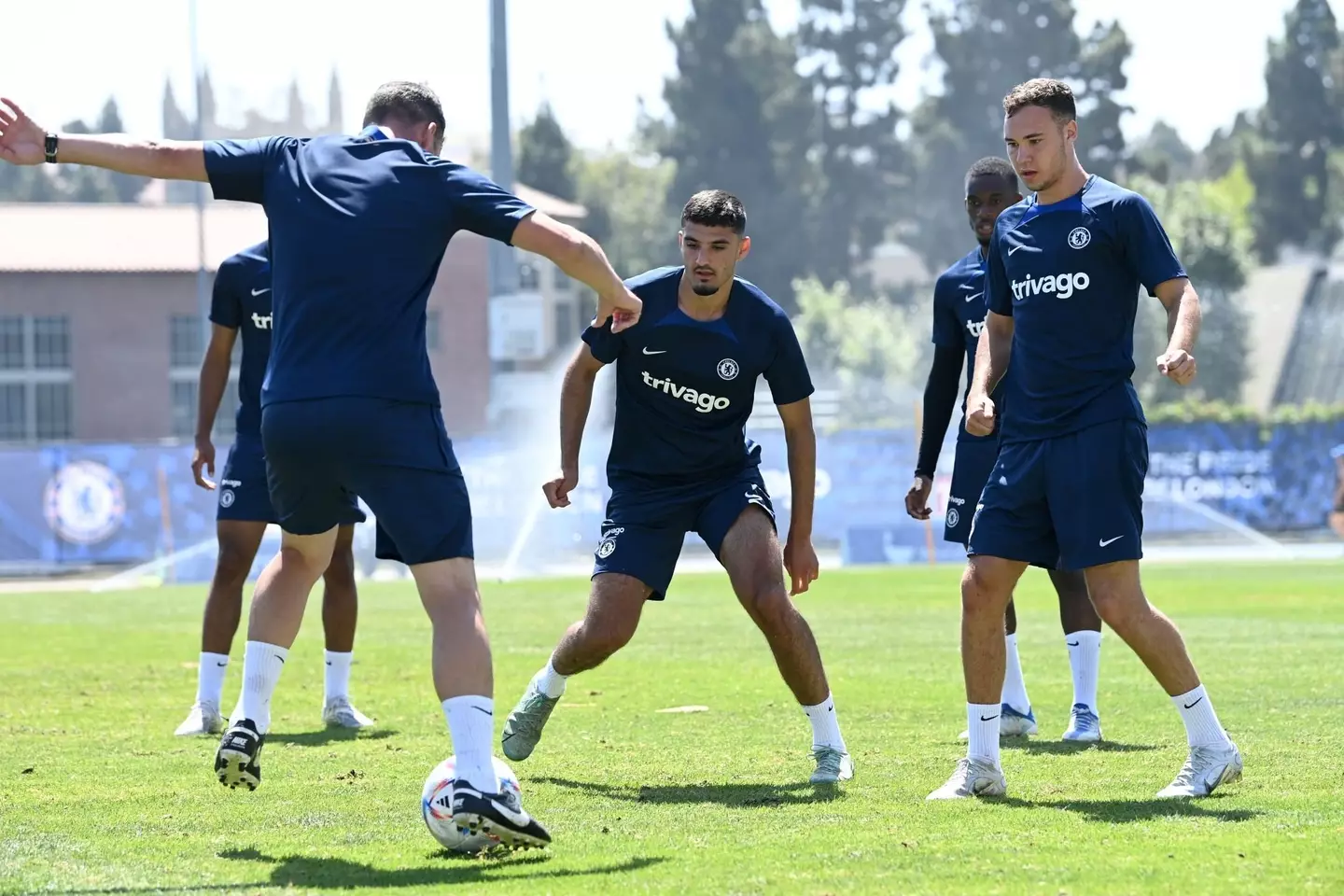 Armando Broja training in Los Angeles. (Chelsea FC)