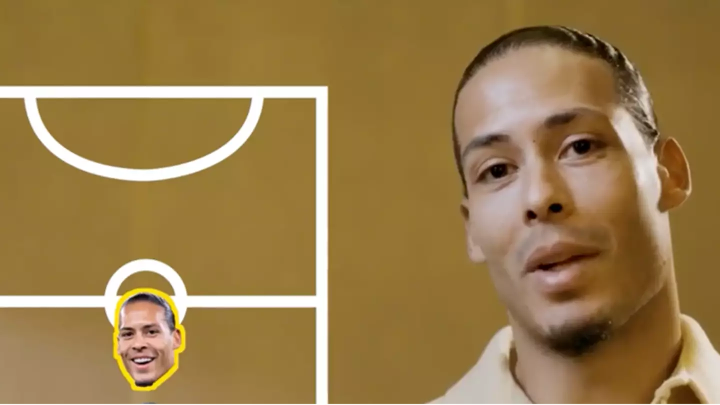 Virgil van Dijk names his all-time five-a-side team and picks just one of Cristiano Ronaldo and Lionel Messi