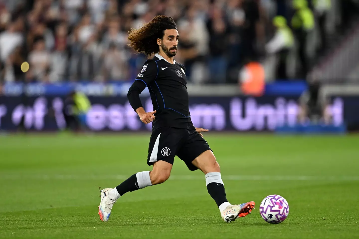 Marc Cucurella in action for Chelsea against West Ham United. Image: Getty