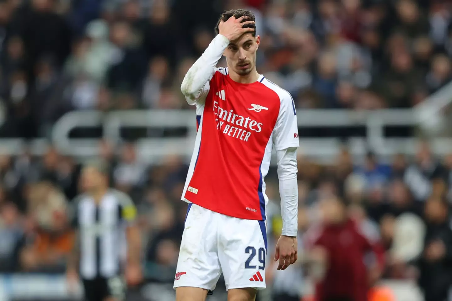 Kai Havertz's injury has left Arsenal without a fit centre forward (Image: Getty)