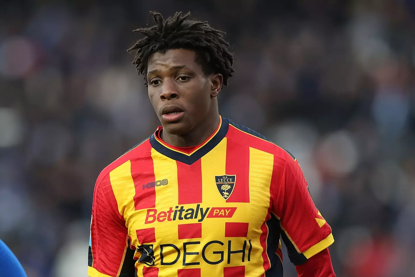 Patrick Dorgu is set to be United's first major signing in January. Image: Getty