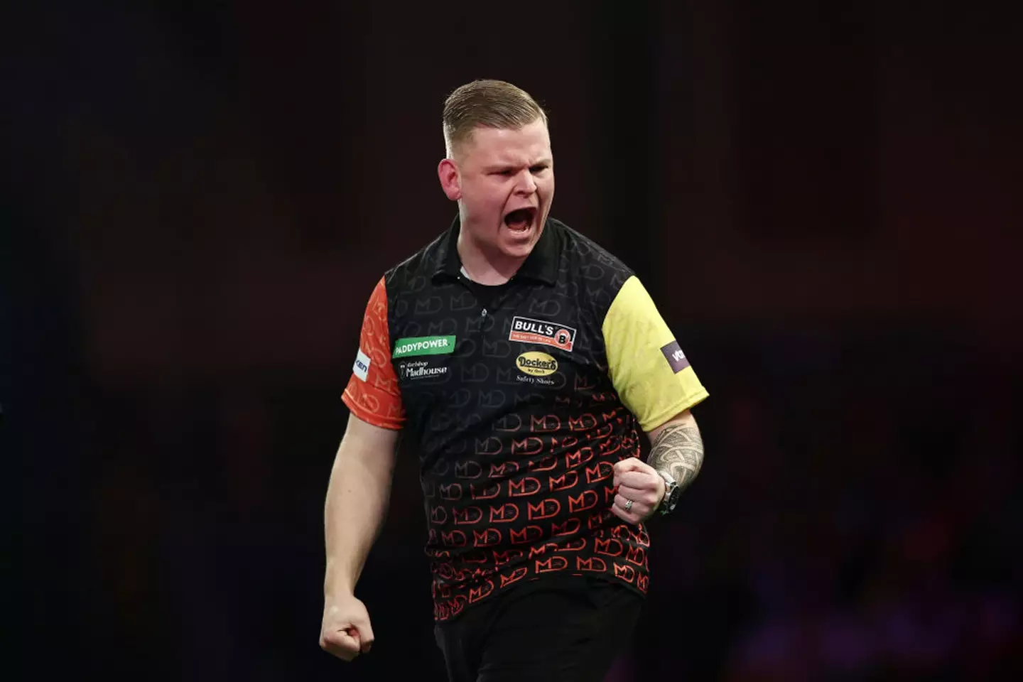 Mike De Decker couldn't hold back his emotions backstage after his loss to Cameron Menzies. (Image: Getty)